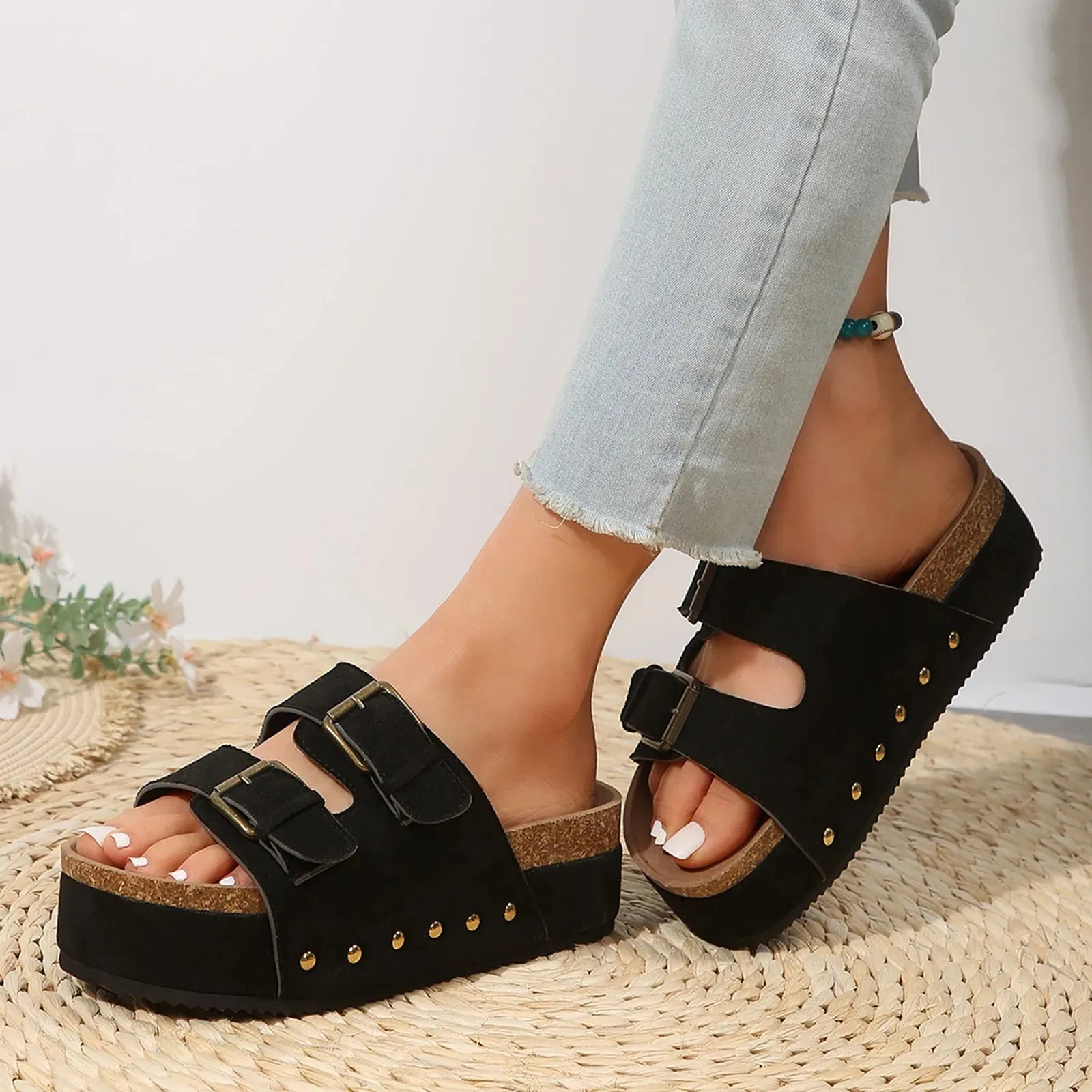 Open Toe Wedge Sandals