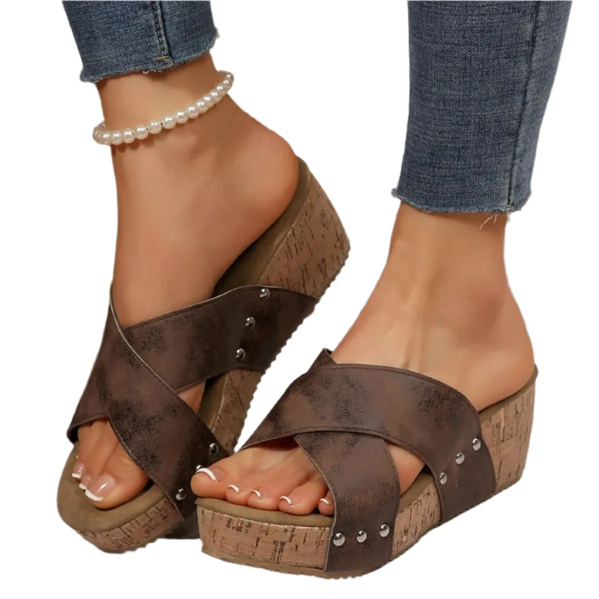 Open Toe Wedge Sandals