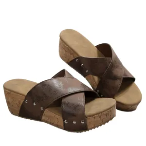 Open Toe Wedge Sandals