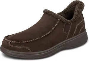 Orthofeet Men's Orthopedic Leather Vito Hands-Free Slipper