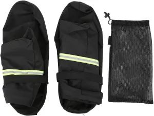 Outdoor Tube All Wrap Sandproof Shoe Covers for Hiking with Sole Texture and Night Reflective Band, Includes Net for Storage