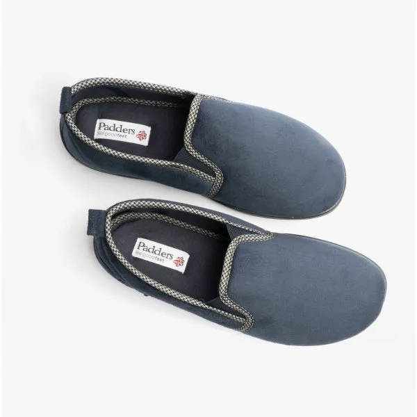 Padders LEWIS Mens (G Fit) Full Slippers Navy