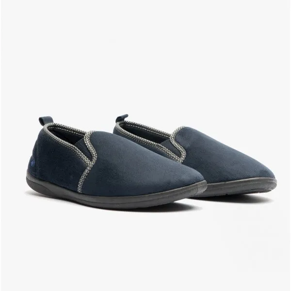 Padders LEWIS Mens (G Fit) Full Slippers Navy