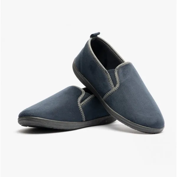 Padders LEWIS Mens (G Fit) Full Slippers Navy