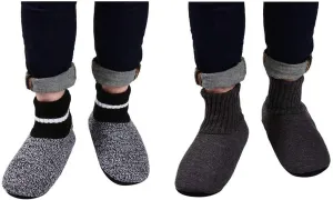 Panda Bros Slipper Socks Soft Cozy Thick House Indoor Boot Sock Shoes with Anti-Skid Bottom Soles for Men's