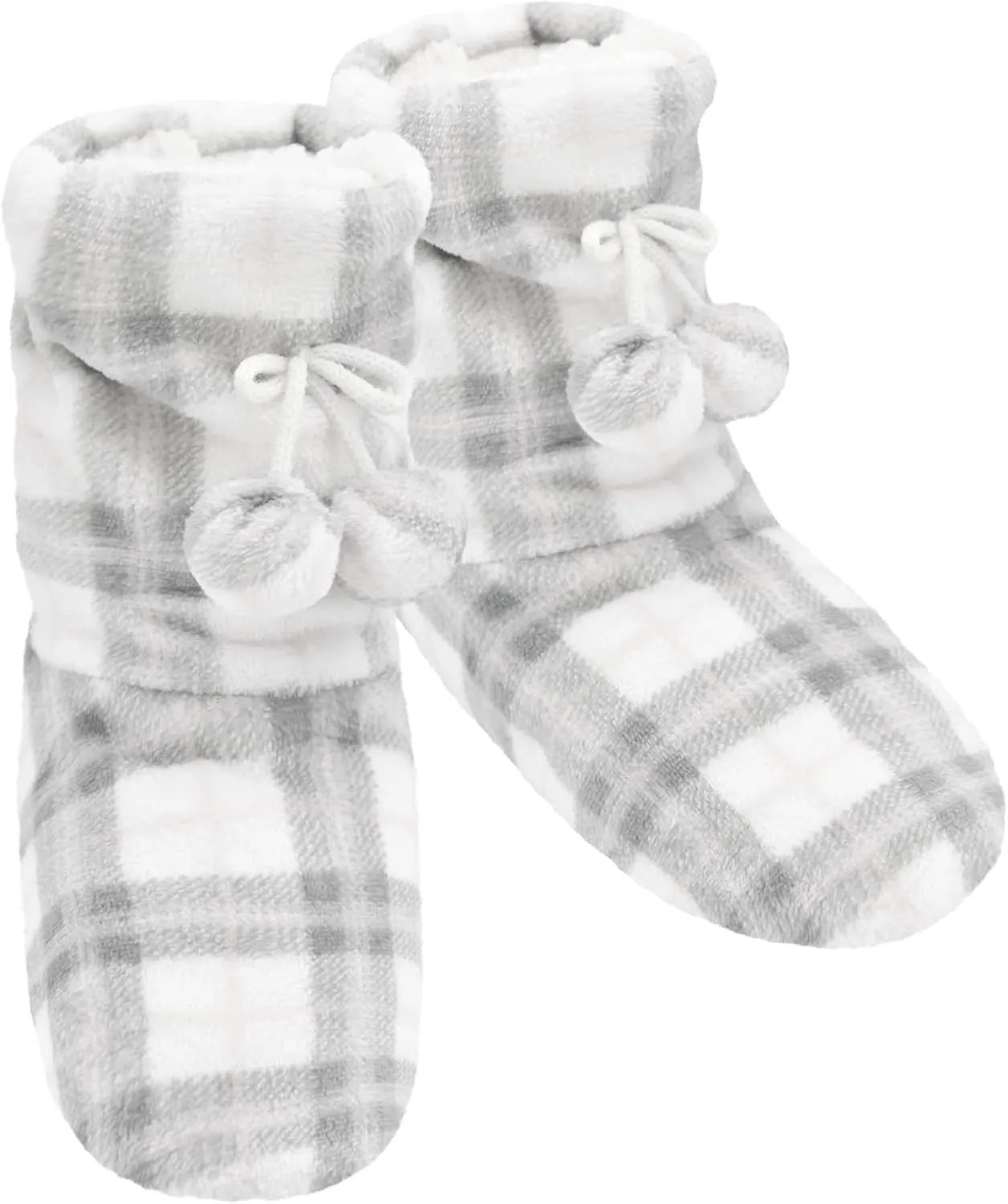 Panda Bros Women's Slipper Sock Indoor Super Soft Warm Fuzzy Lined Booties Slippers, Winter Fluffy House Socks with Grippers