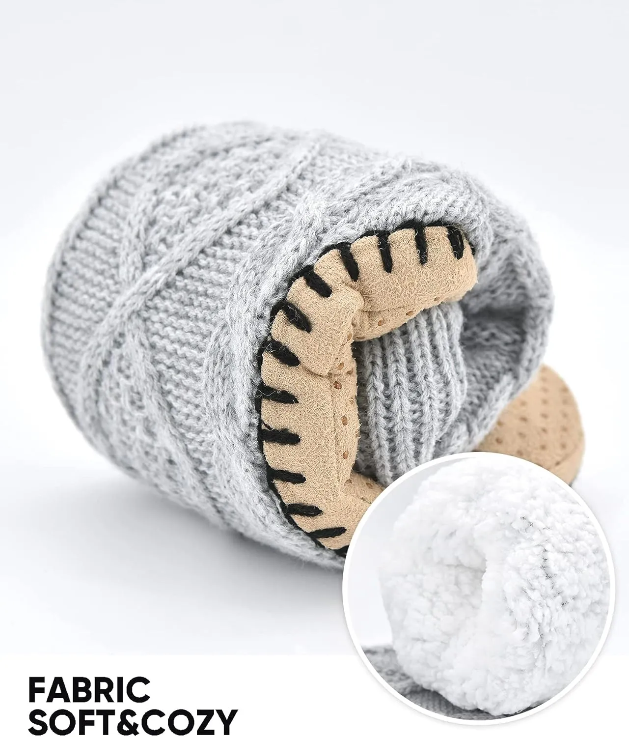 Panda Bros Women's Winter Super Soft Warm Cozy Fuzzy Fleece-Lined with Grippers Slipper Socks