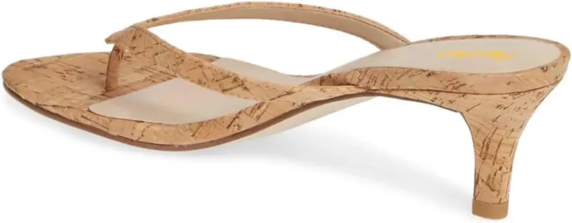 Pazzion Women Fashion Flip Flops Open Toe Low Heels Thong Sandals Casual Daily Summer Outdoor Dress Shoe Size 4-16 US