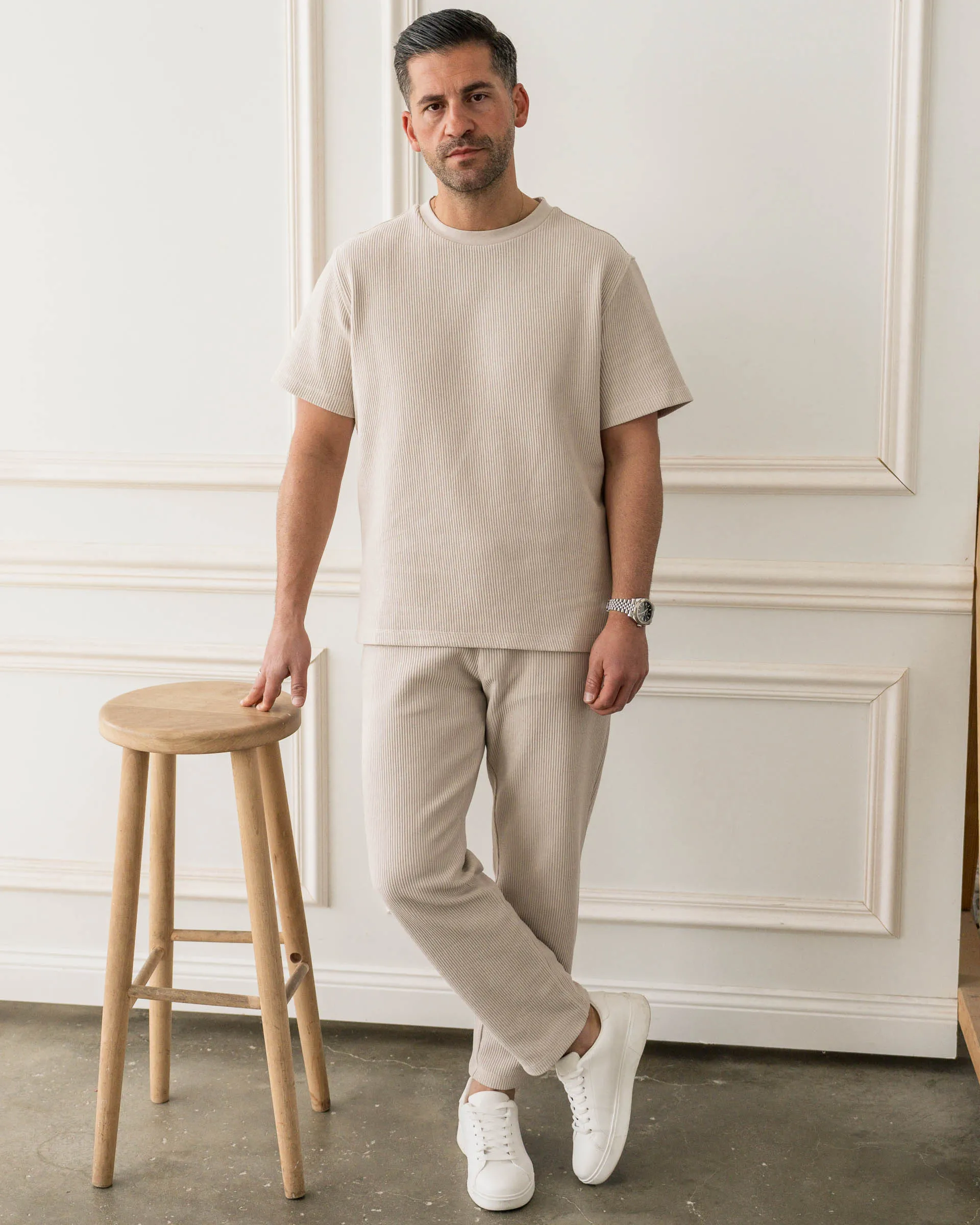 Plissee Pants (Sand)