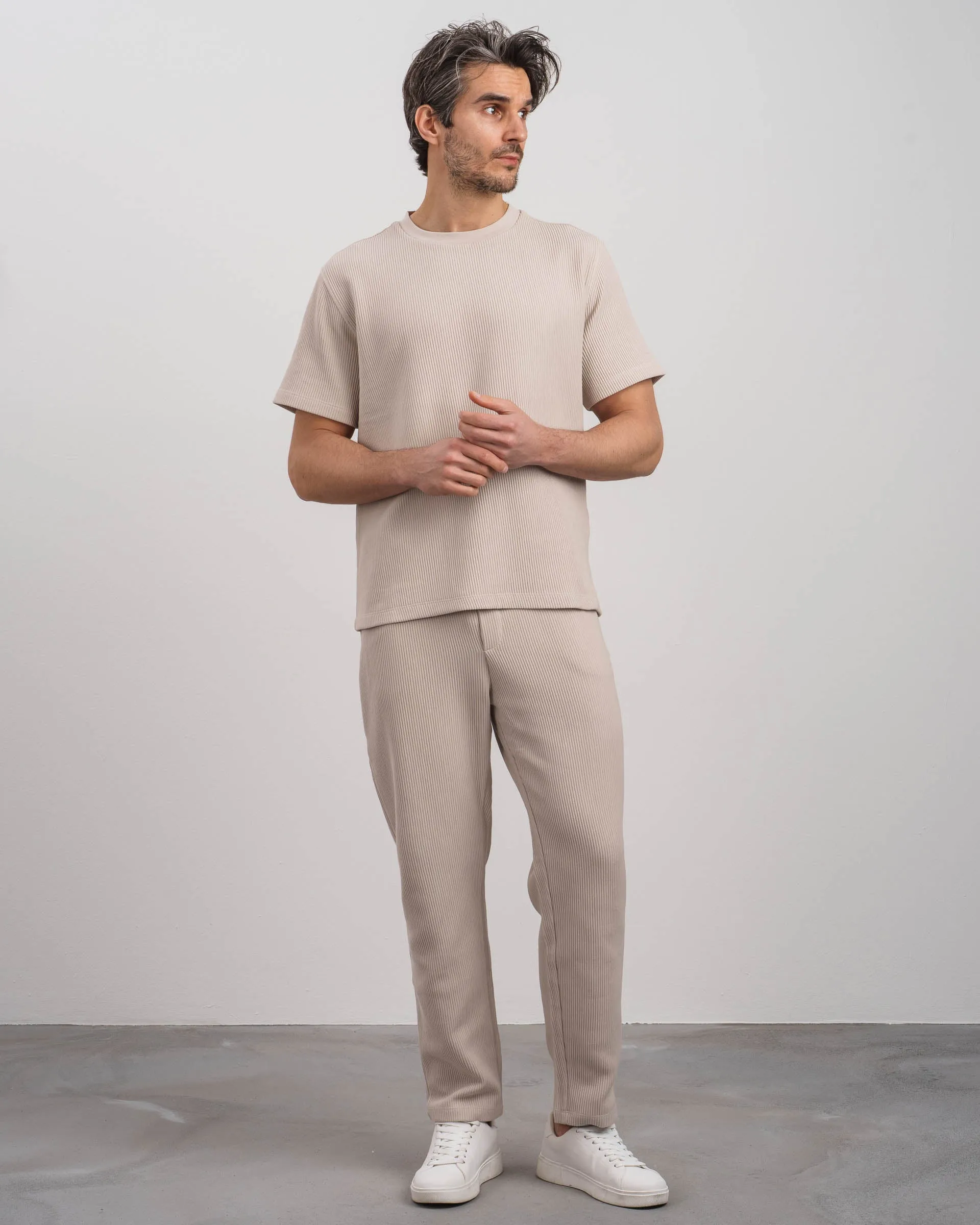 Plissee Pants (Sand)