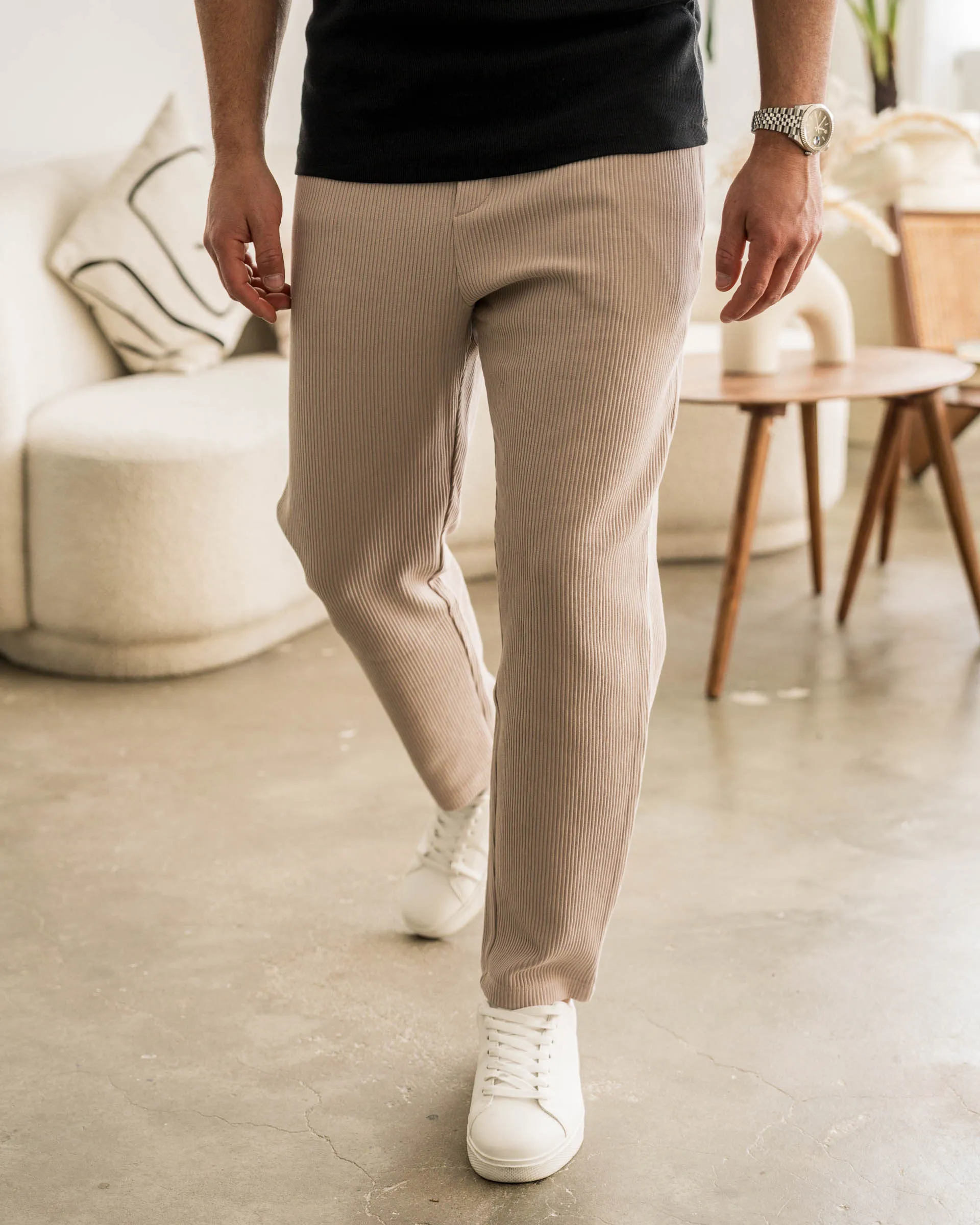 Plissee Pants (Taupe)