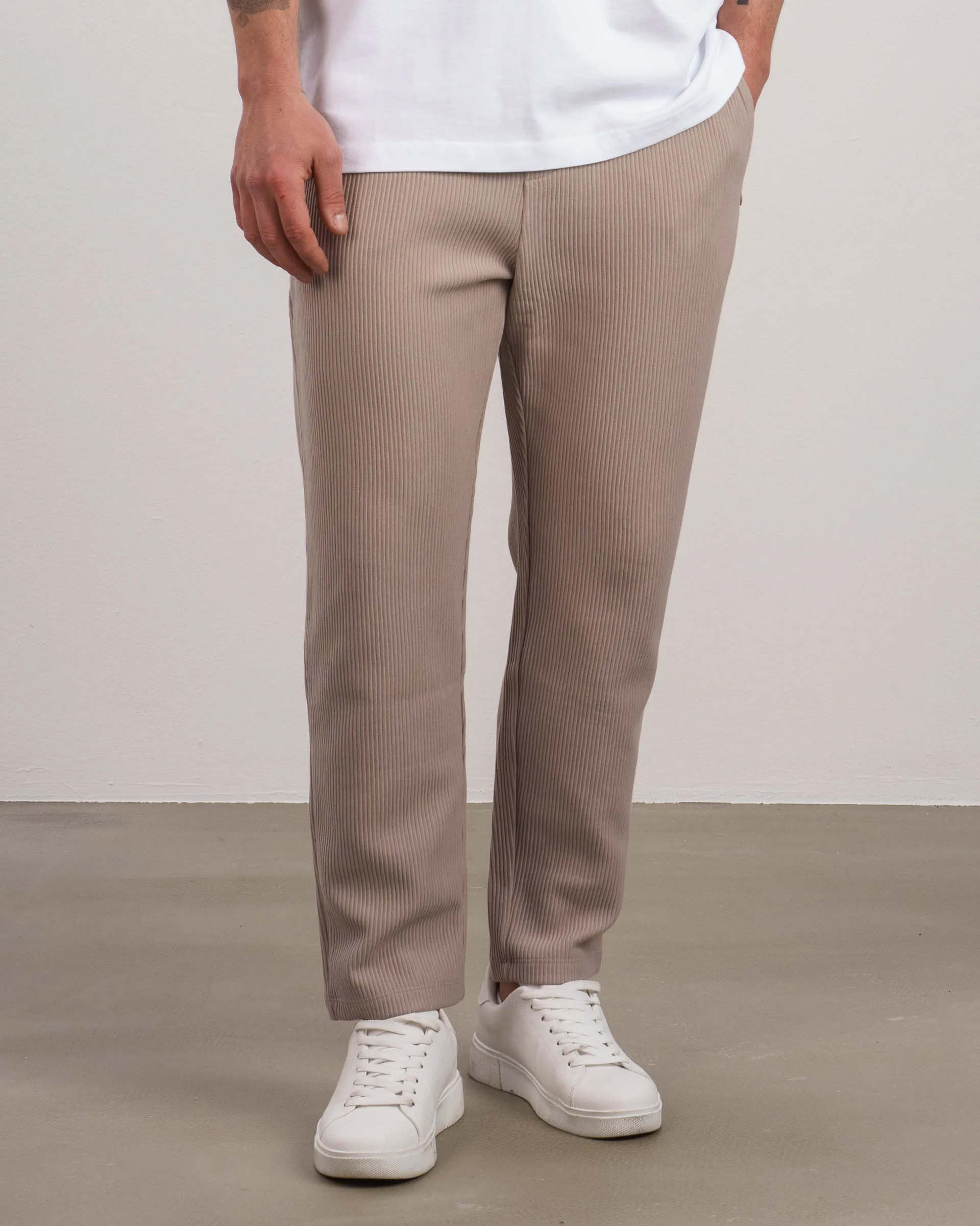 Plissee Pants (Taupe)