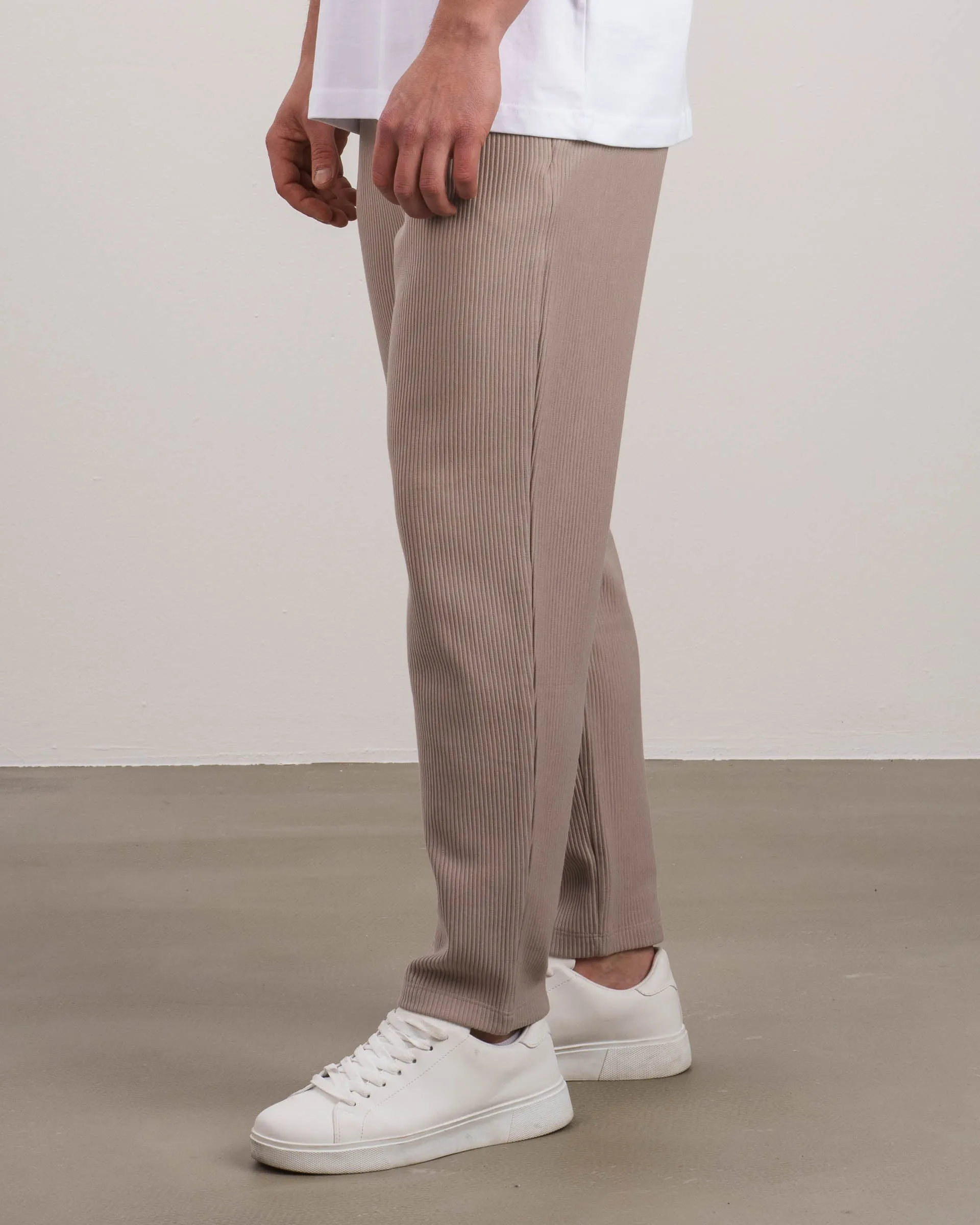 Plissee Pants (Taupe)