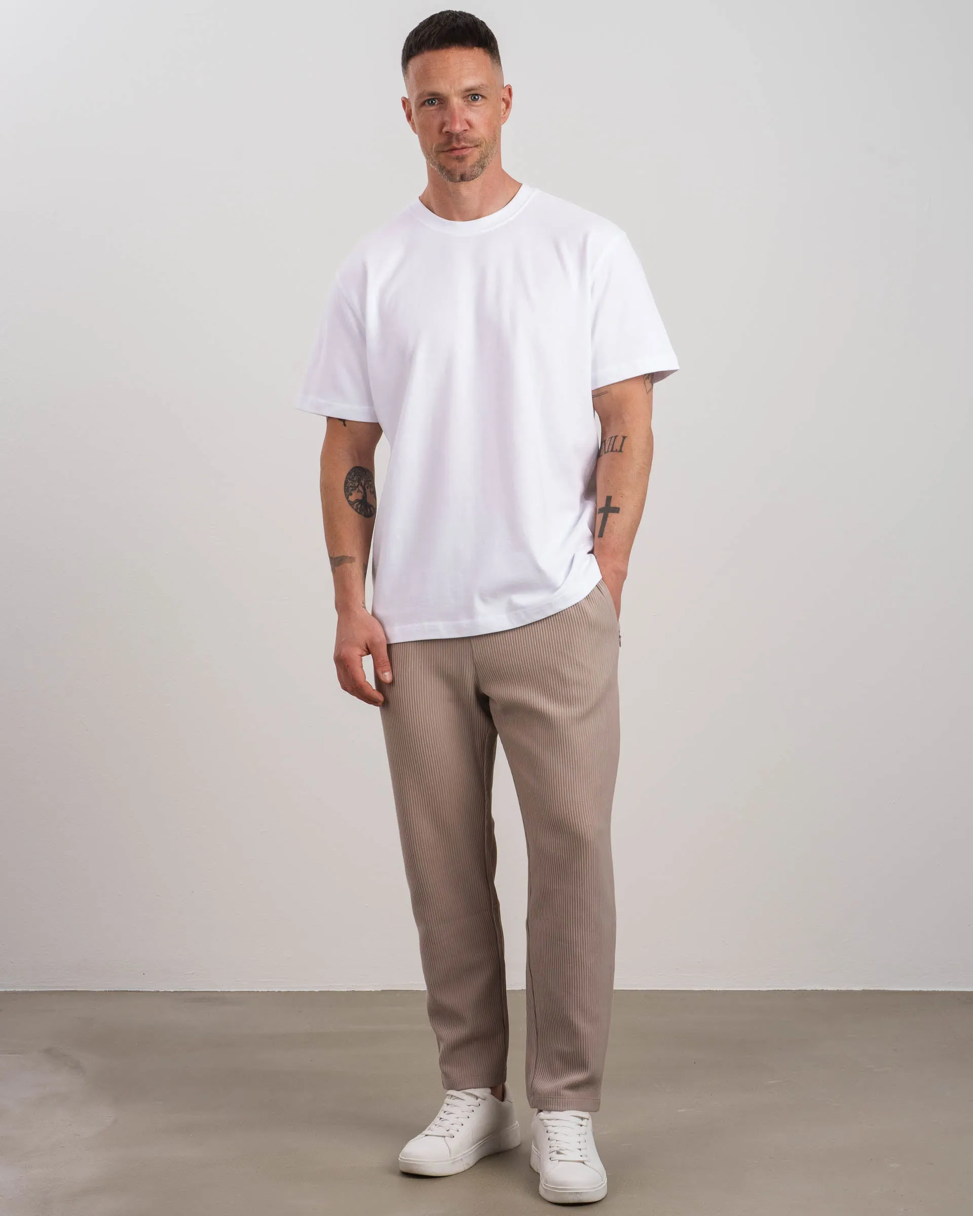 Plissee Pants (Taupe)