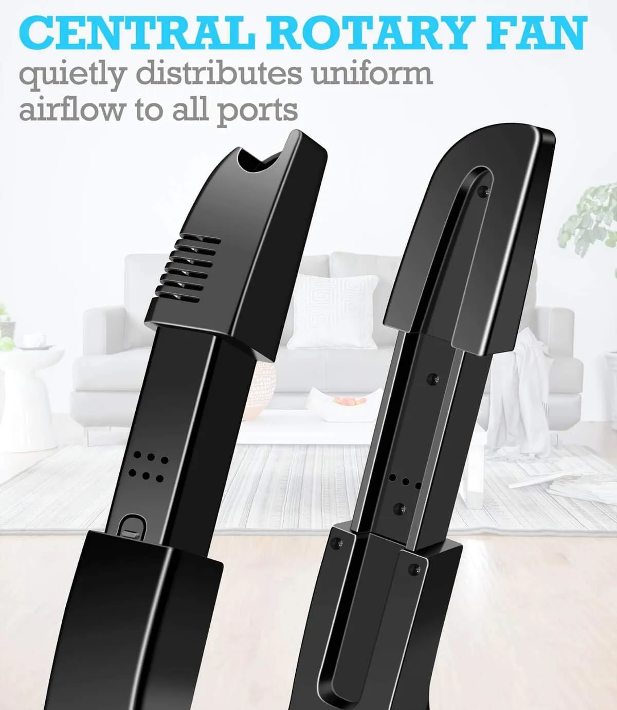 Portable Electric Shoe Glove Boot Dryer Warmer with Folding and Drying Rack