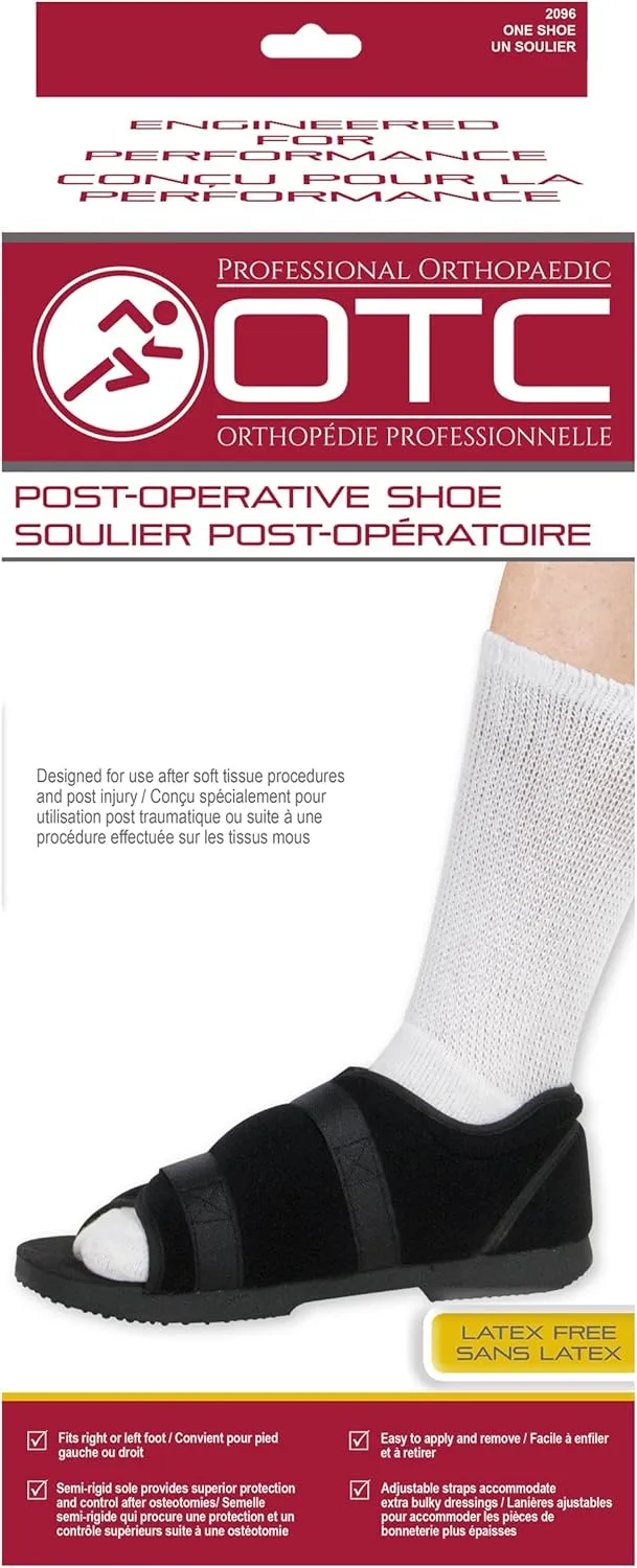 Post-Op Shoe, Soft Top, for Men & Women, Small (Men)