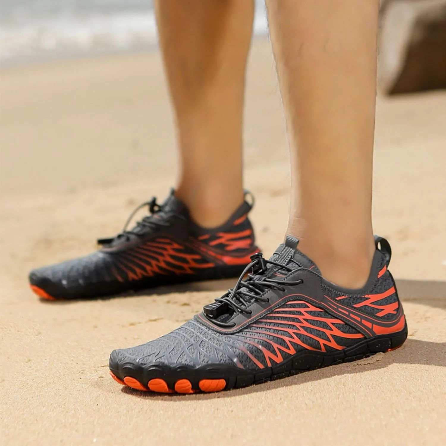 Pro Barefoot Shoes, Quick-Drying, Non-Slip One-Leg Grounding Shoes, Suitable for Hiking, Fitness, Running, Cycling, Swimming and Diving