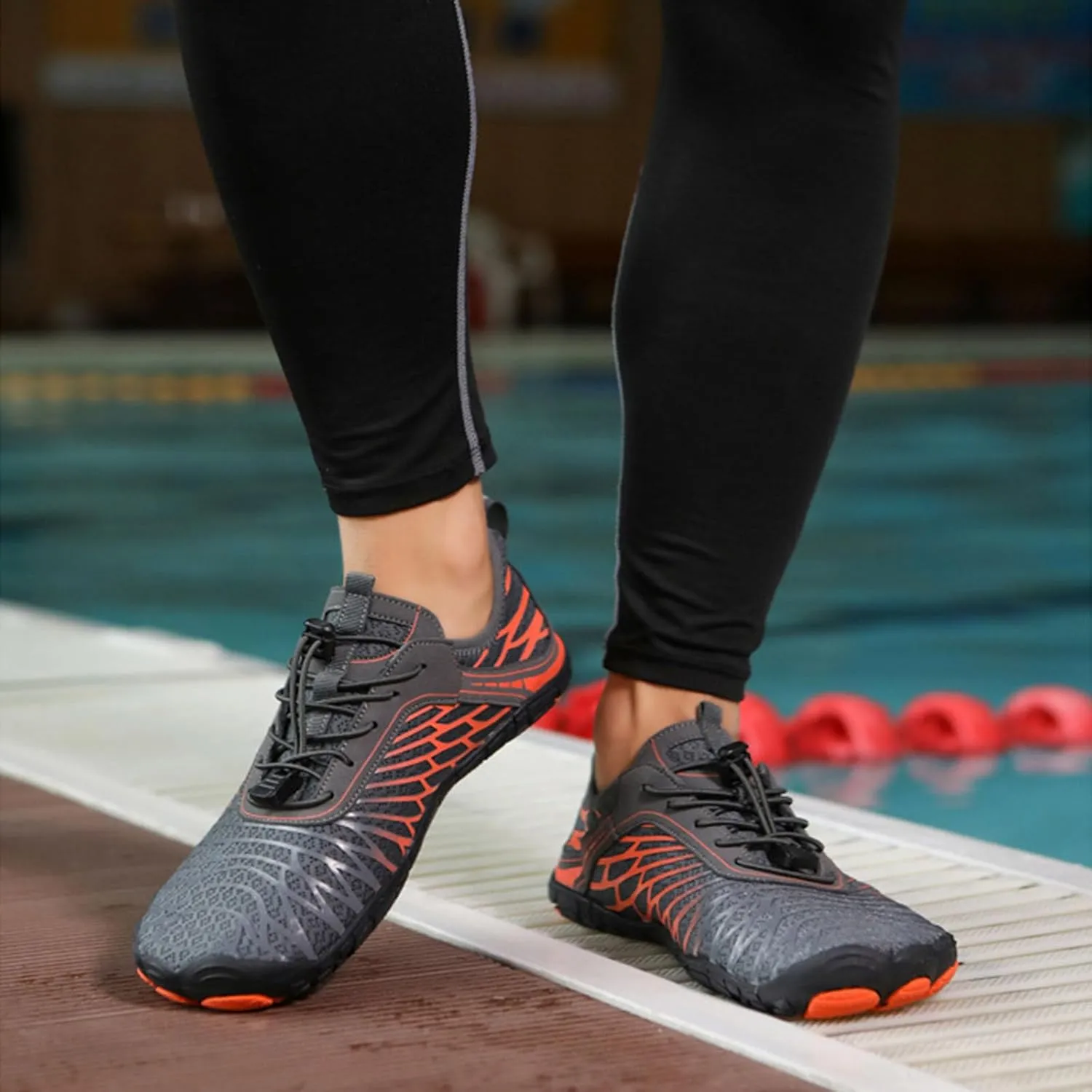 Pro Barefoot Shoes, Quick-Drying, Non-Slip One-Leg Grounding Shoes, Suitable for Hiking, Fitness, Running, Cycling, Swimming and Diving