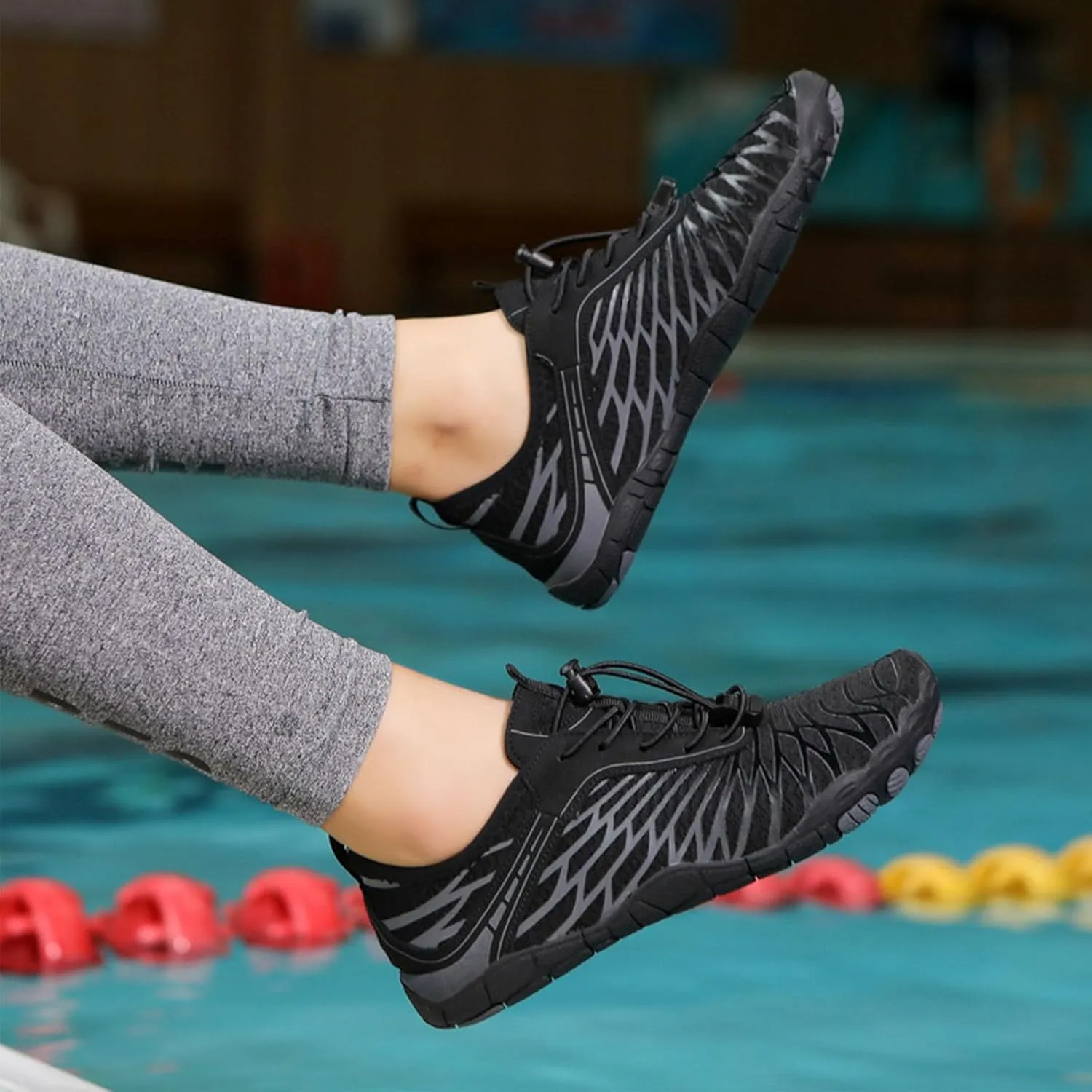 Pro Barefoot Shoes, Quick-Drying, Non-Slip One-Leg Grounding Shoes, Suitable for Hiking, Fitness, Running, Cycling, Swimming and Diving