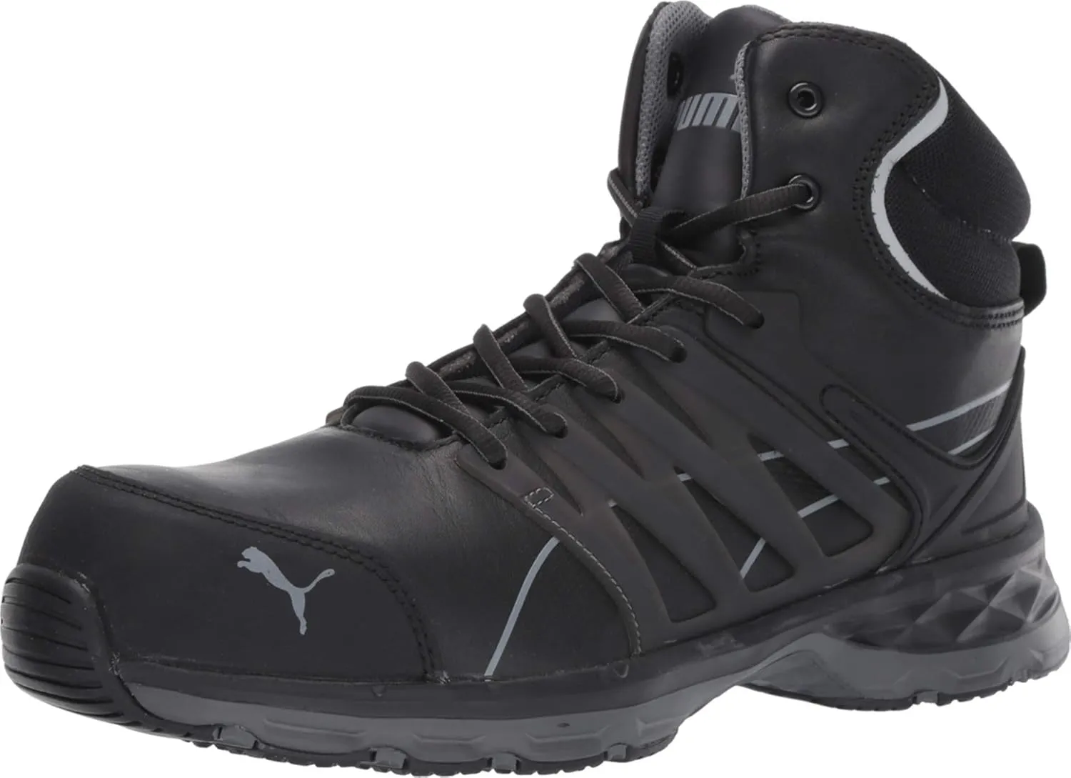 PUMA Men's Velocity 2.0 Black Mid Industrial Shoe