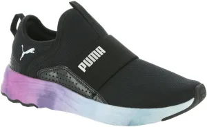 PUMA Softride Sophia Slip-On Bleached Women's Sneaker 6.5 B(M) US Black-Silver