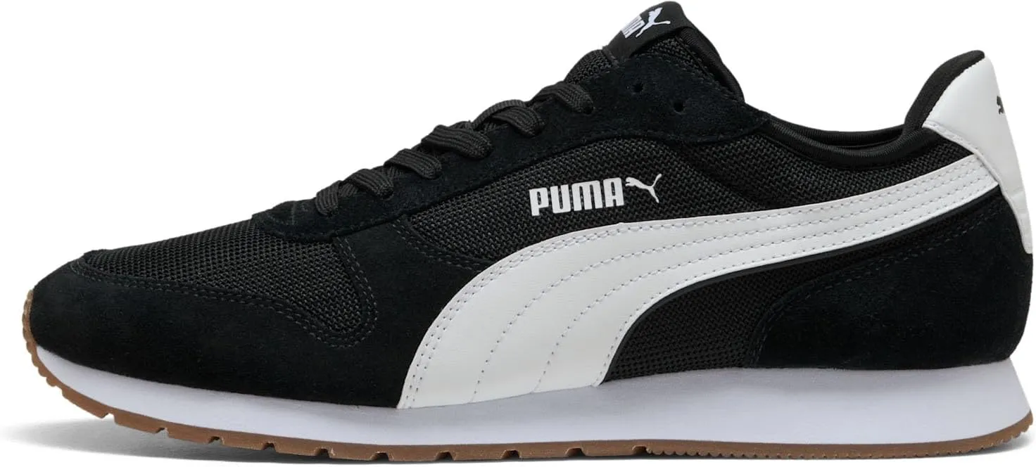 PUMA St Miler MU Men's Sneaker, 7.5 D(M) US, Black-White-Gum