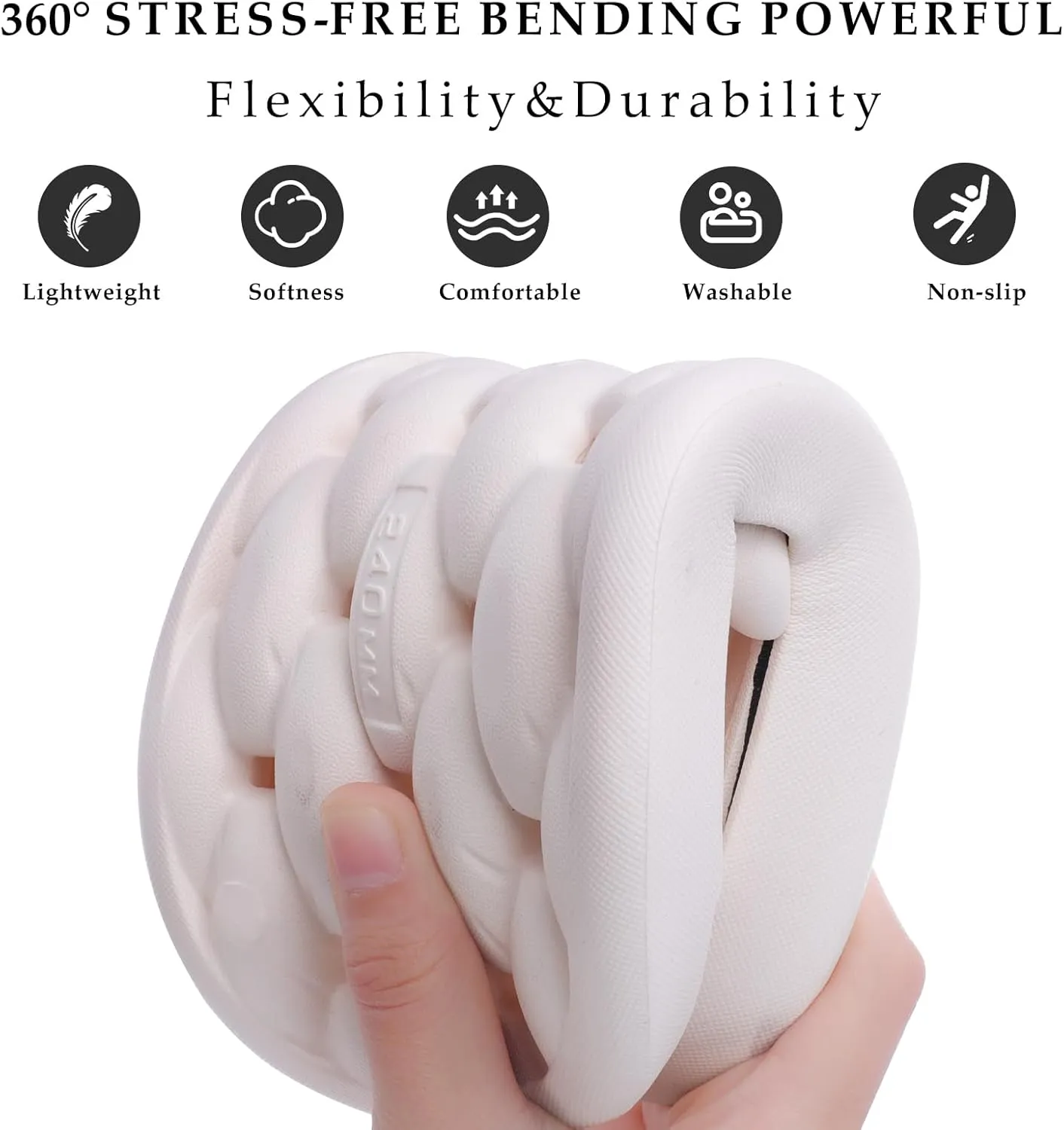 Quick Drying Shower Shoes Men Lightweight Shower Slippers with Drain Hole Soft Women Bathroom Slippers for Gym, Spa, Pool Anti-Slip Shower Shors Home Bathing Slipper Sandals