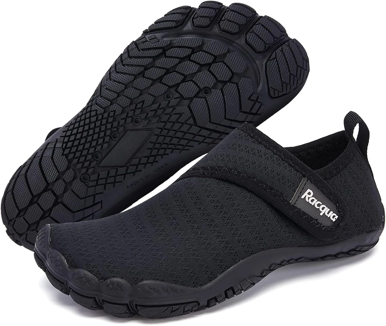 Racqua Boy's Girl's Kids Toddler Water Shoes Quick Dry Barefoot Lightweight Pool Swim Beach Sport Aqua Shoes(Toddler/Little Kid/Big Kid)