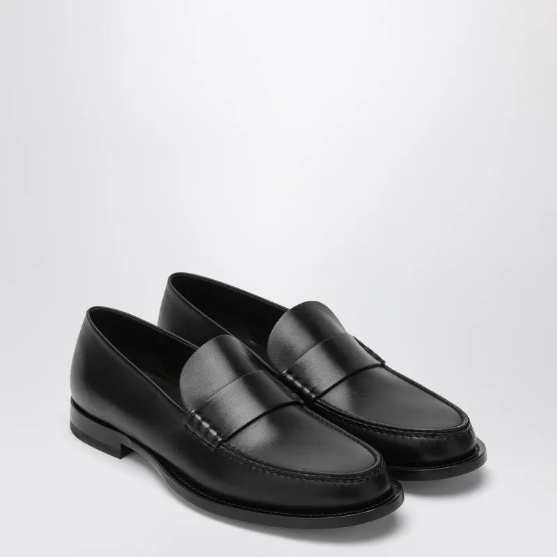 Raden svart läder novus loafer