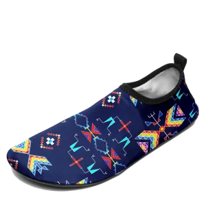Rainy Chief Rainbow Night Lake Kid's Sockamoccs Slip On Shoes