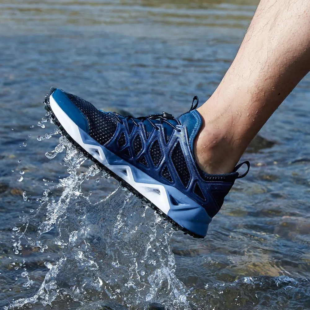 RAX Men's Quick Drying Slip-Resistent Aqua Water Hiking Shoes