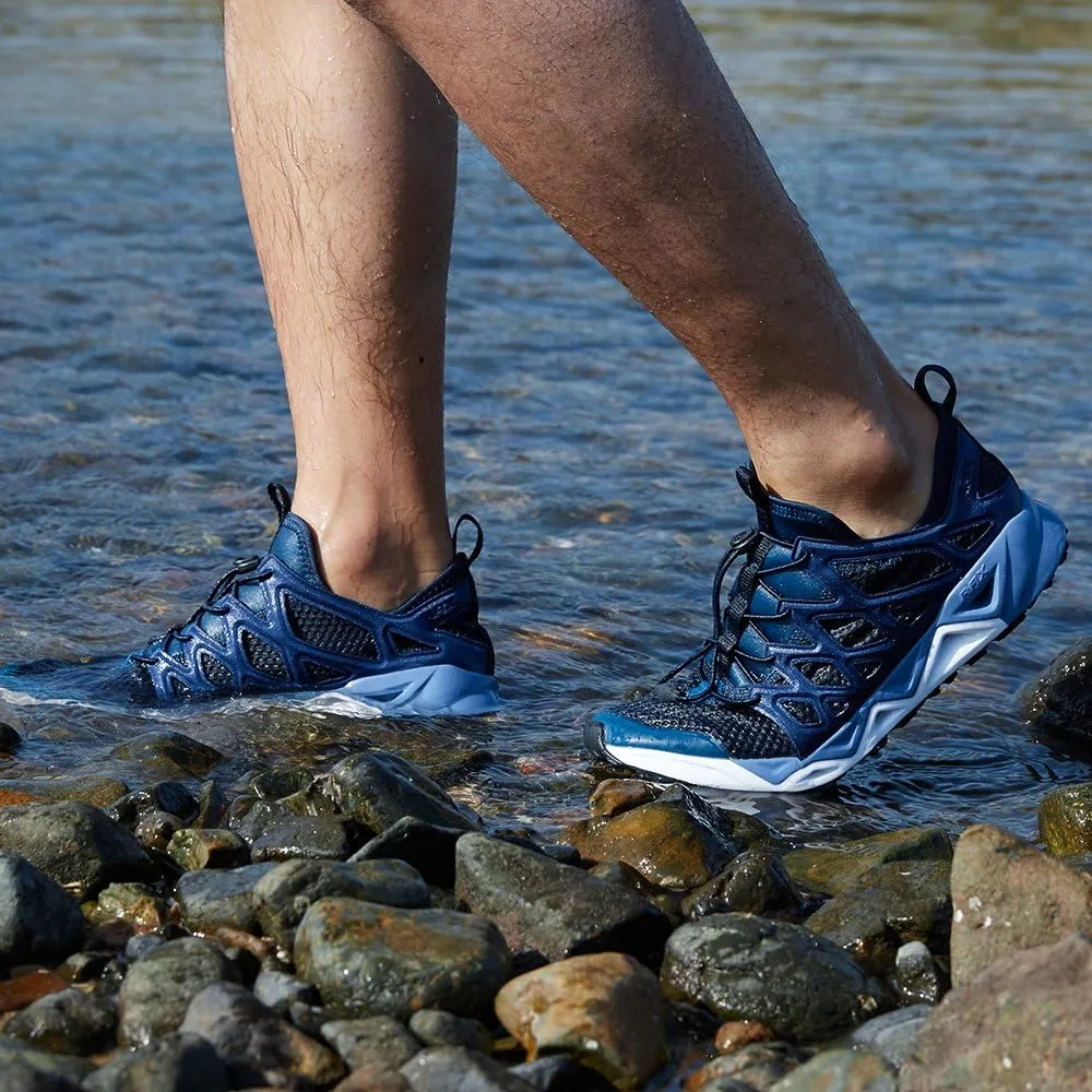 RAX Men's Quick Drying Slip-Resistent Aqua Water Hiking Shoes