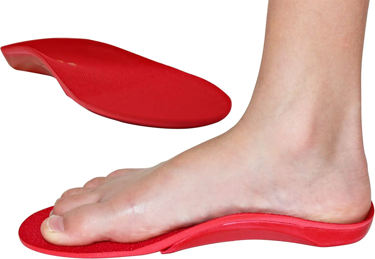 Red Orthotic Sports Insole by KidSole - Lightweight Soft & Sturdy Orthotic Technology for Active Children with Flat Feet and Other Arch Support Problems (US Kids Sizes 2-3.5 (22 CM))