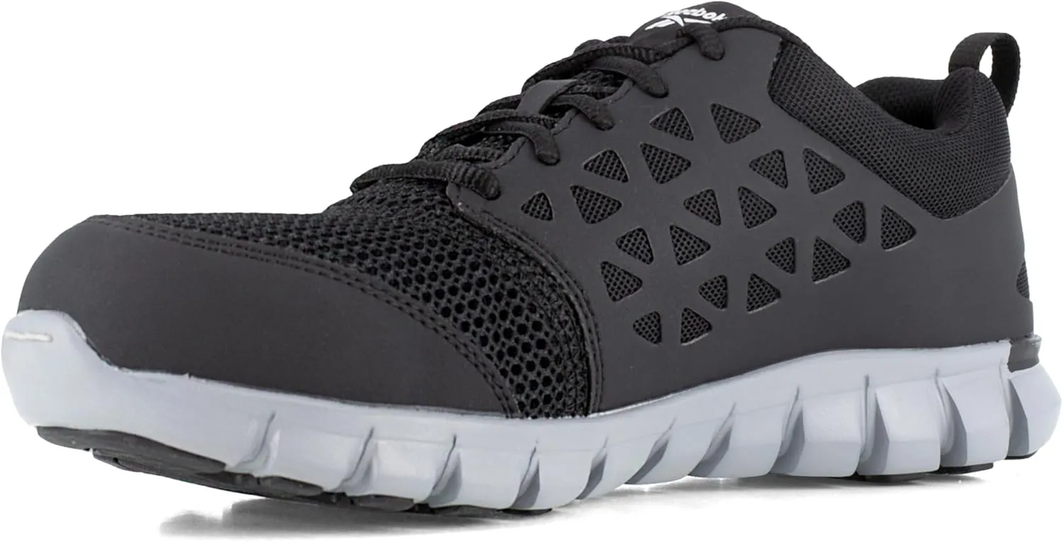 Reebok Men's Rb4041 Sublite Cushion Safety Toe Athletic Work Shoe Black