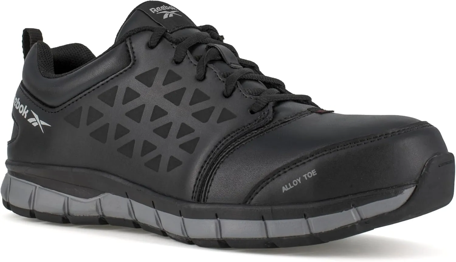 Reebok Men's Rb4049 Sublite Cushion Safety Athletic Work Alloy Toe Shoe Black