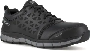 Reebok Men's Rb4049 Sublite Cushion Safety Athletic Work Alloy Toe Shoe Black