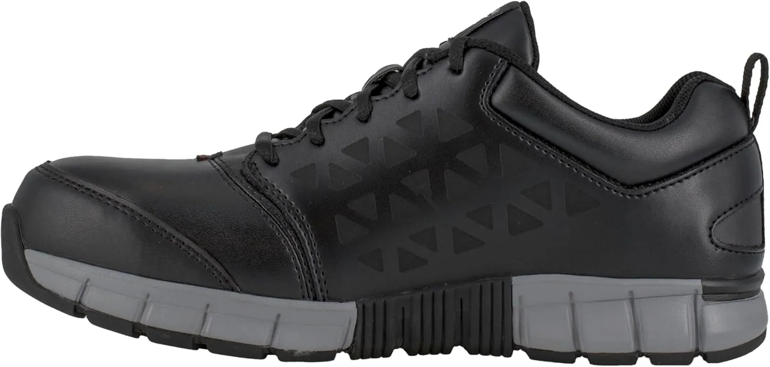 Reebok Men's Rb4049 Sublite Cushion Safety Athletic Work Alloy Toe Shoe Black