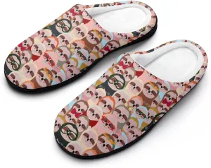 Retro Halloween Pumpkin House Clog Slippers For Womens Memory Foam Slipper Ladies Bedroom Slip-On Shoes Indoor Outdoor