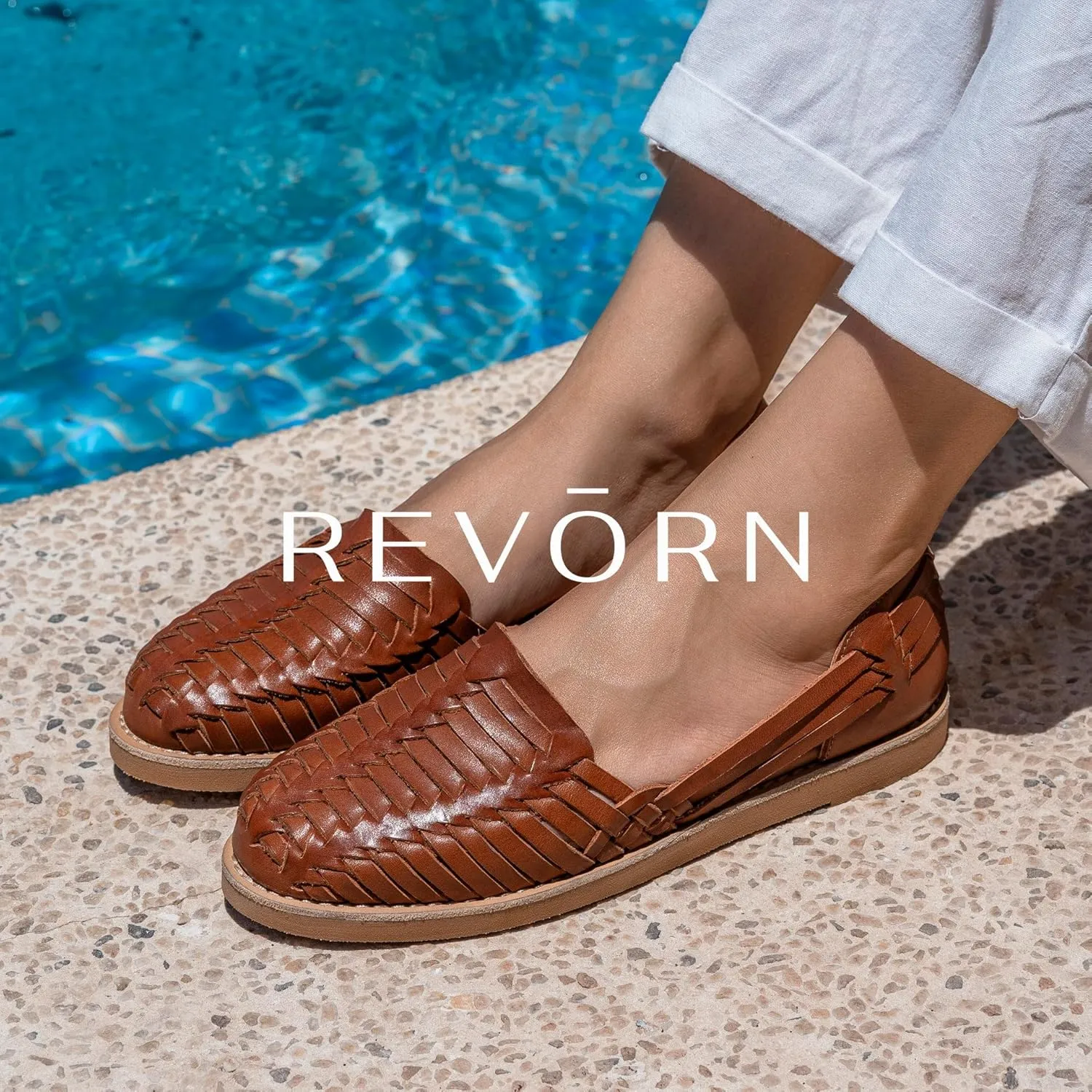 REVORN - SAINT Designer Huarache | Handcrafted Women Sandal | 100% Genuine Leather | Ultra Comfortable Insole | Flexible Sole | Sophisticated Design