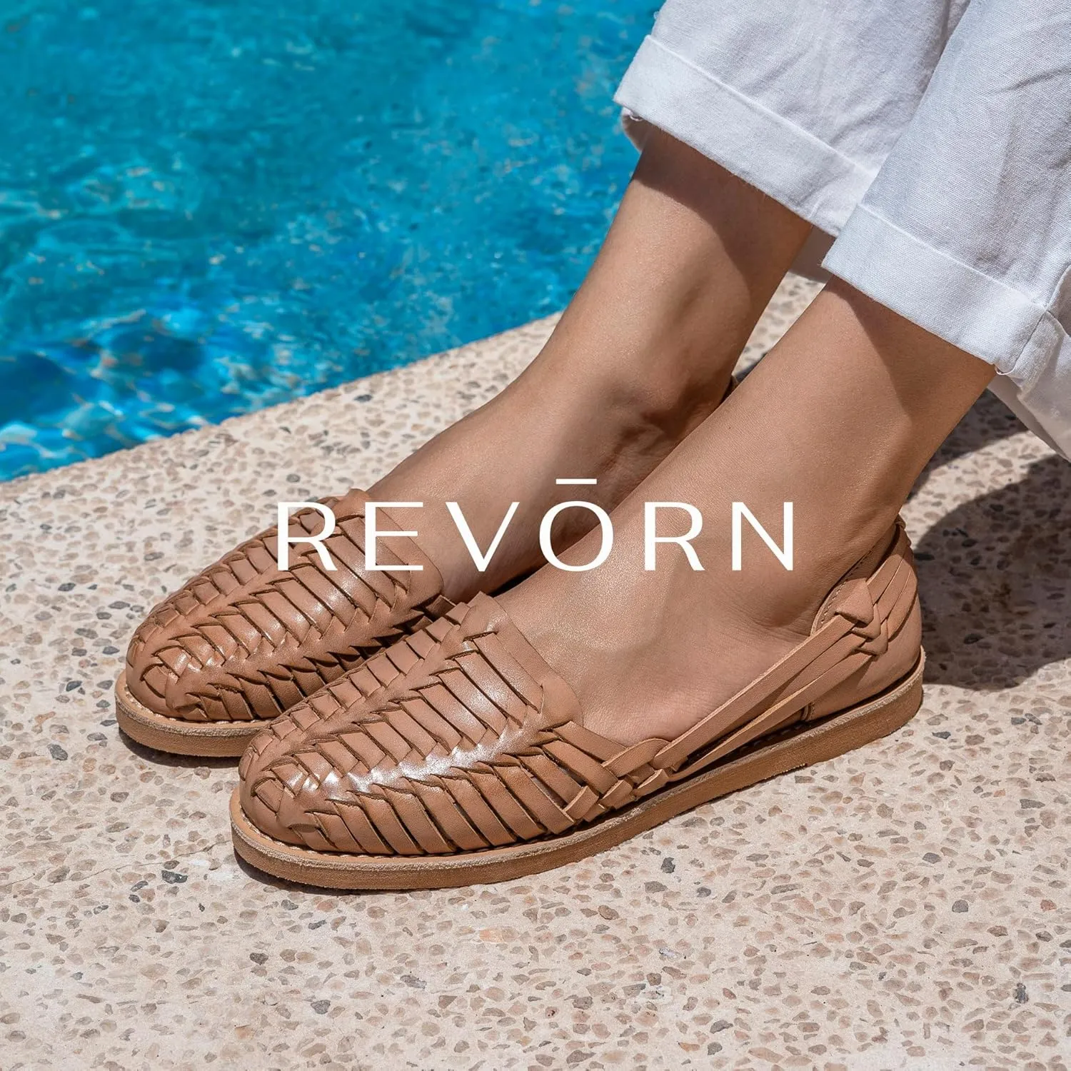 REVORN - SAINT Designer Huarache | Handcrafted Women Sandal | 100% Genuine Leather | Ultra Comfortable Insole | Flexible Sole | Sophisticated Design