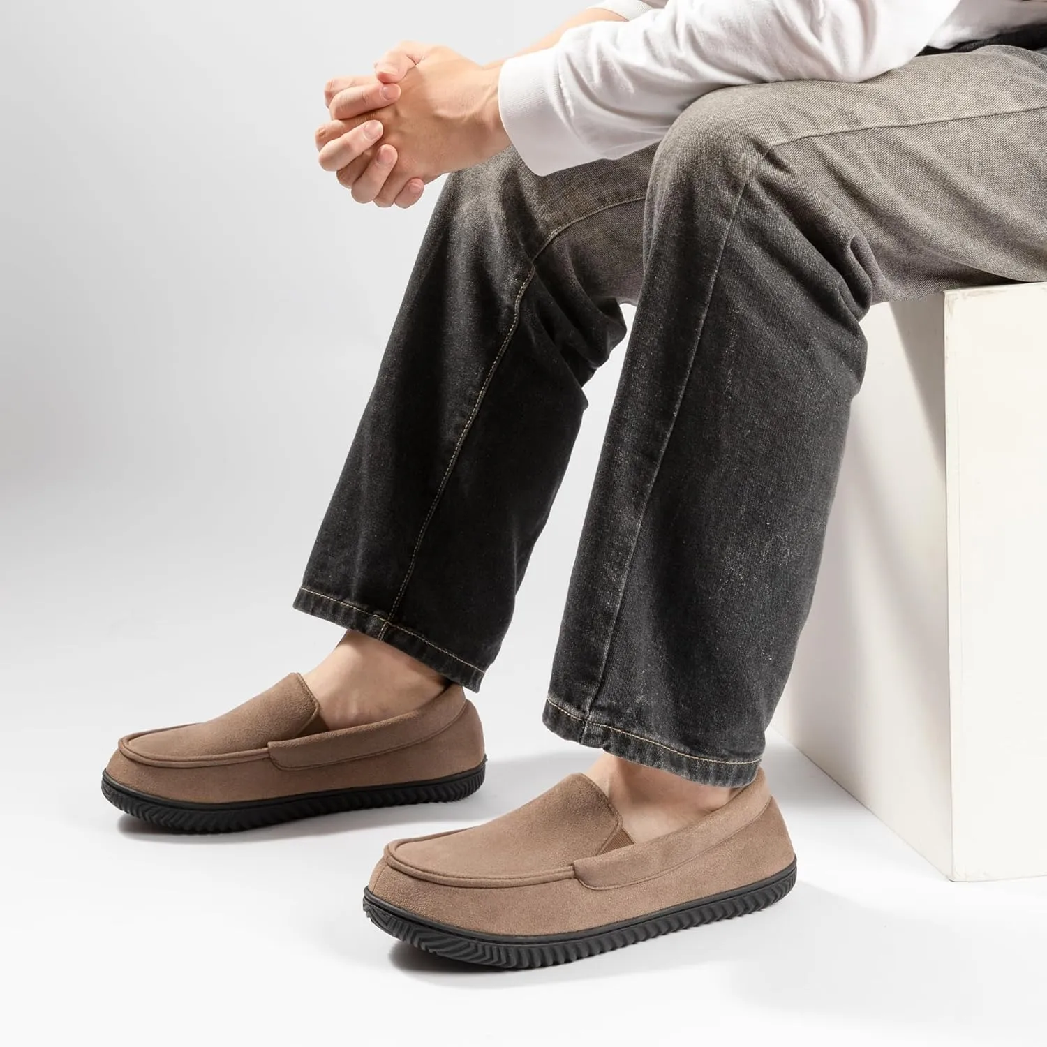 RockDove Men's Alexander Flannel Lined Loafer Slipper
