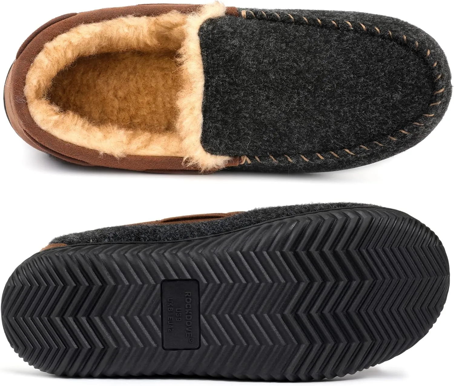 RockDove Men's Hearthfire Memory Foam Moc Slipper