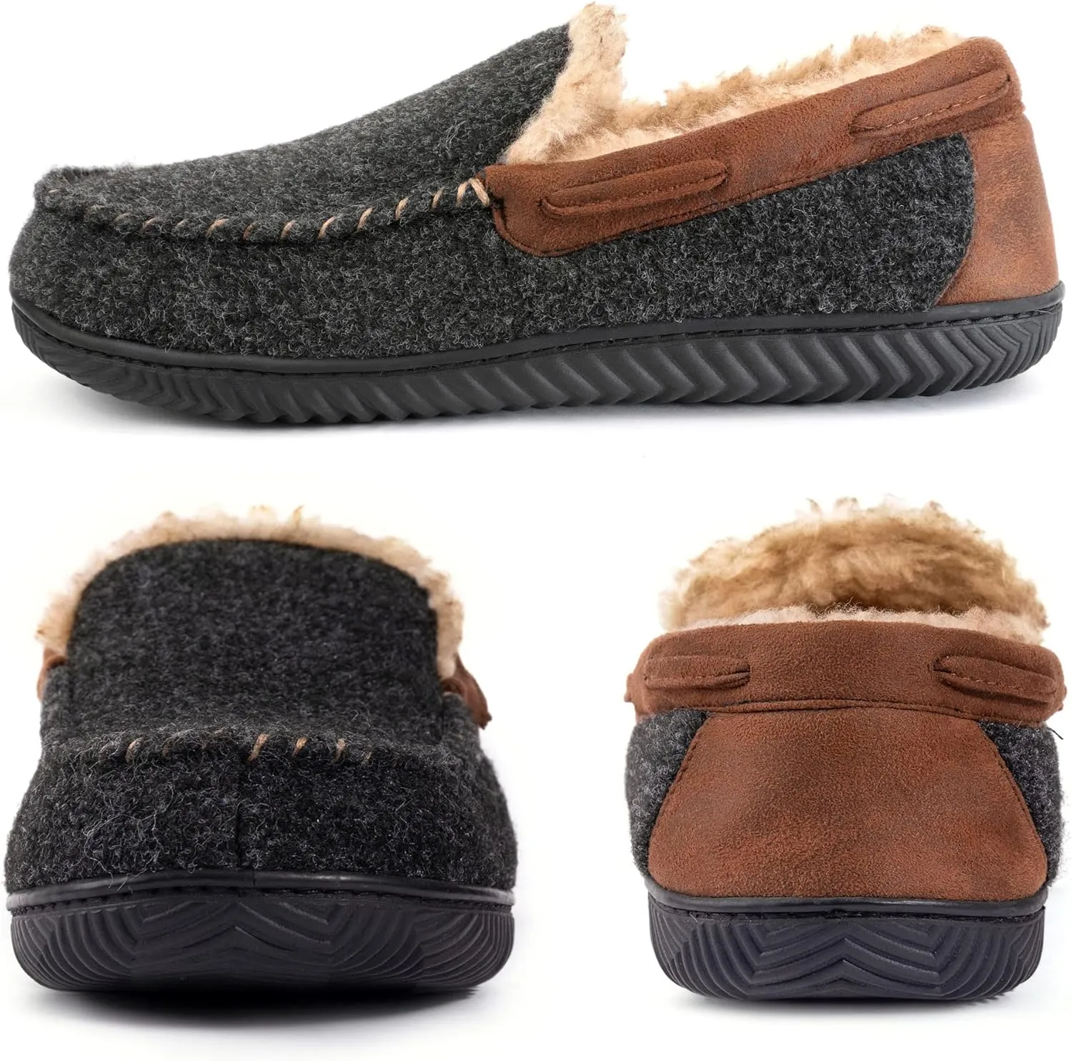 RockDove Men's Hearthfire Memory Foam Moc Slipper