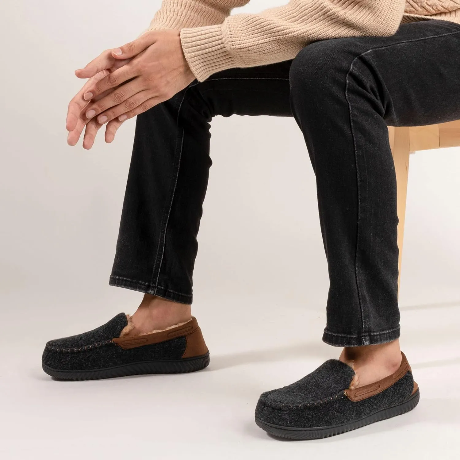 RockDove Men's Hearthfire Memory Foam Moc Slipper