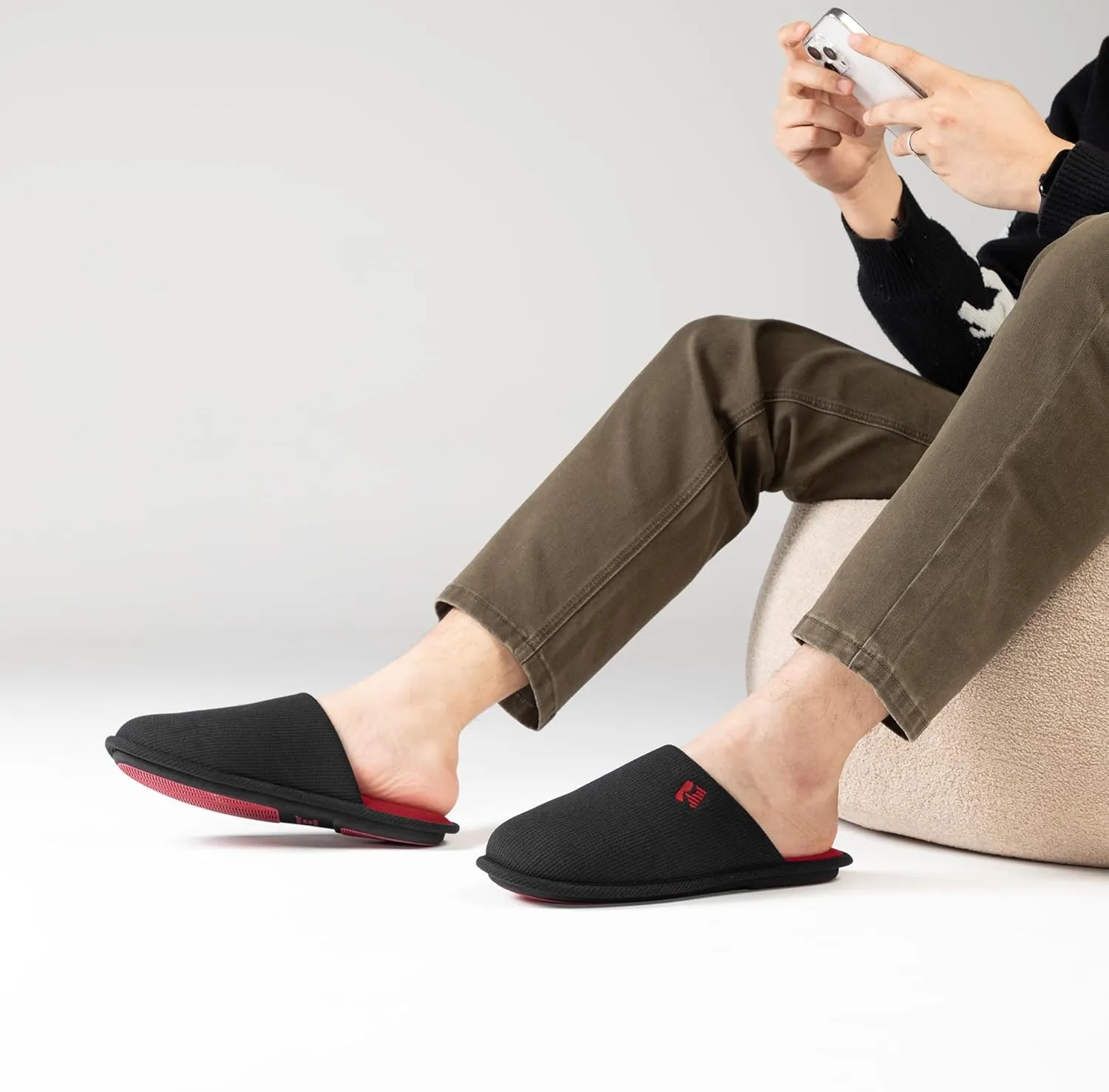 RockDove Men's Two-Tone Memory Foam Lightweight Scuff House Slipper