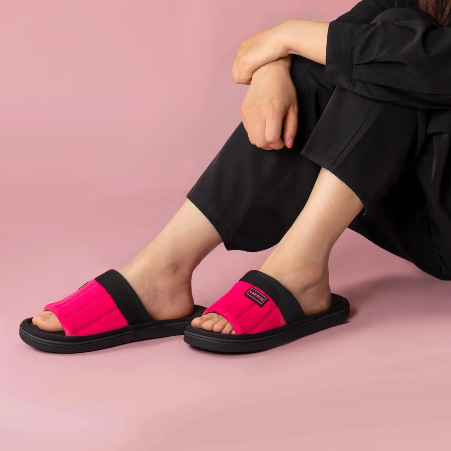 RockDove Women's Cassidy Two-Tone Memory Foam Slide Slipper