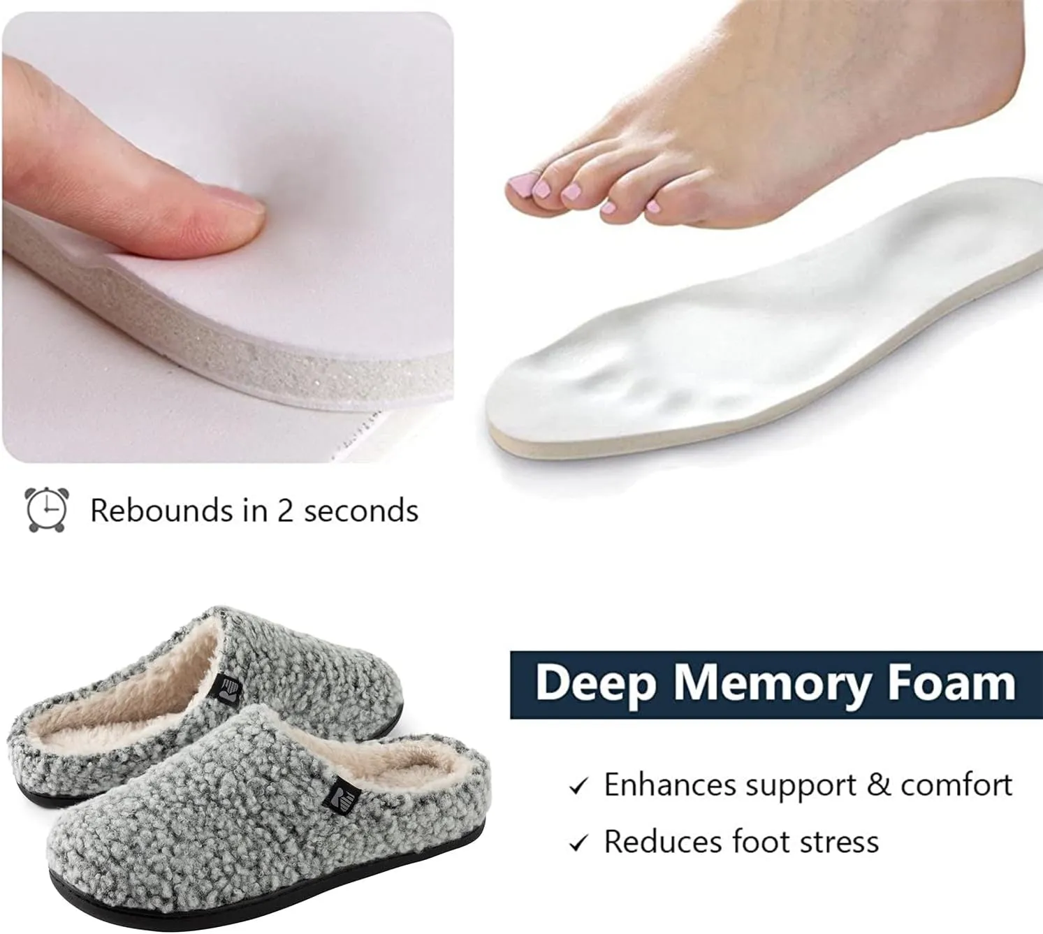 RockDove Women's Plush Retreat Sherpa Fleece Clog Slipper
