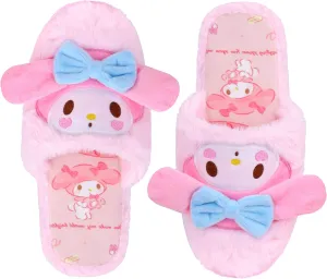 Roffatide Anime Slippers Plush Slippers Furry Indoor Slide Slipper Bedroom Shoes House floor Slipper for Women girls
