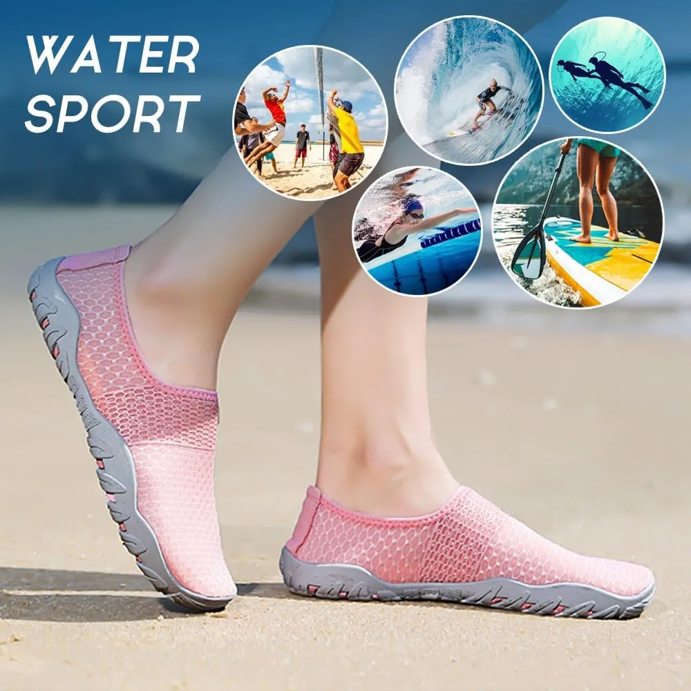 Rojeam Barefoot Water Shoes for Men Women Quick Drying Sports Aqua Socks for Beach Surf Diving Swim