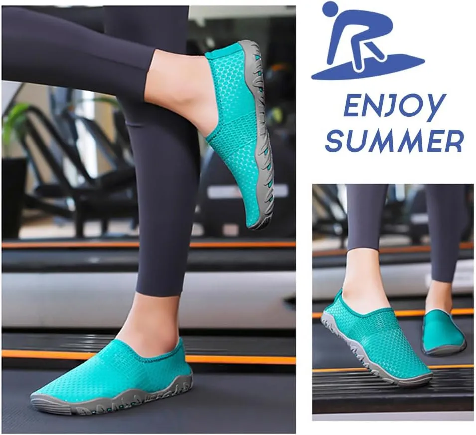 Rojeam Barefoot Water Shoes for Men Women Quick Drying Sports Aqua Socks for Beach Surf Diving Swim